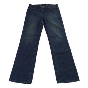 Calvin Klein Jeans Men Straight Leg Dark Wash Size 32 Rigid Denim Casual